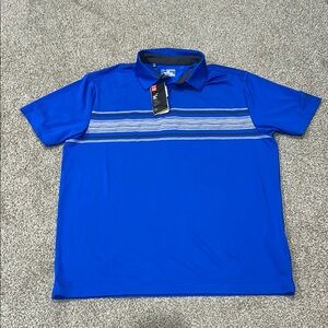 Under Armour Golf Men's Blue Polo Shirt- 2XL- brand new w/tags